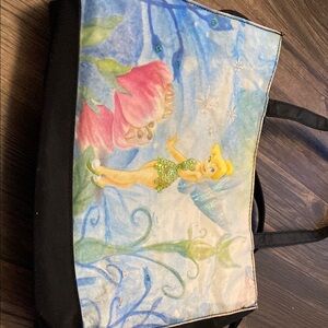 Disney Black Tote Bag with Floral Design